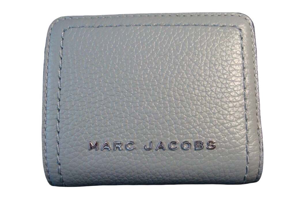 Marc Jacobs Groove Mini Top Stitched Compact Zip Leather Wallet
